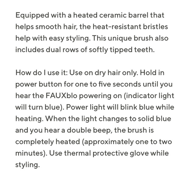 Calista Ombre Gemstone FAUXblo Heated Airless Blowout Brush. GIFT w/purcase‼️ - Picture 7 of 11